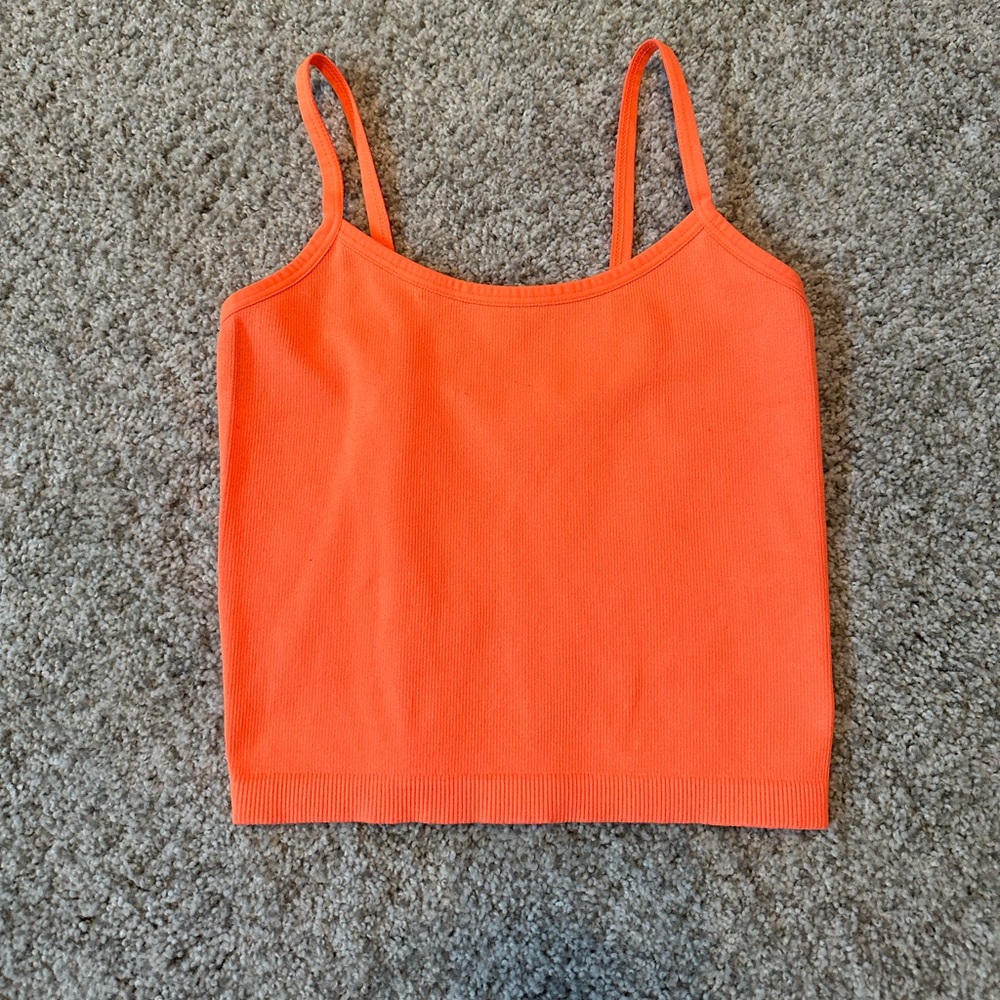 Forver 21 neon orange tank OS